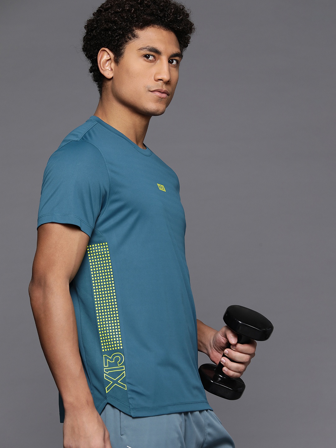 

HRX by Hrithik Roshan Men Printed T-shirt, Teal