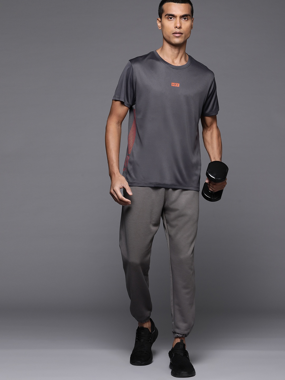 

HRX by Hrithik Roshan Men Printed T-shirt, Grey