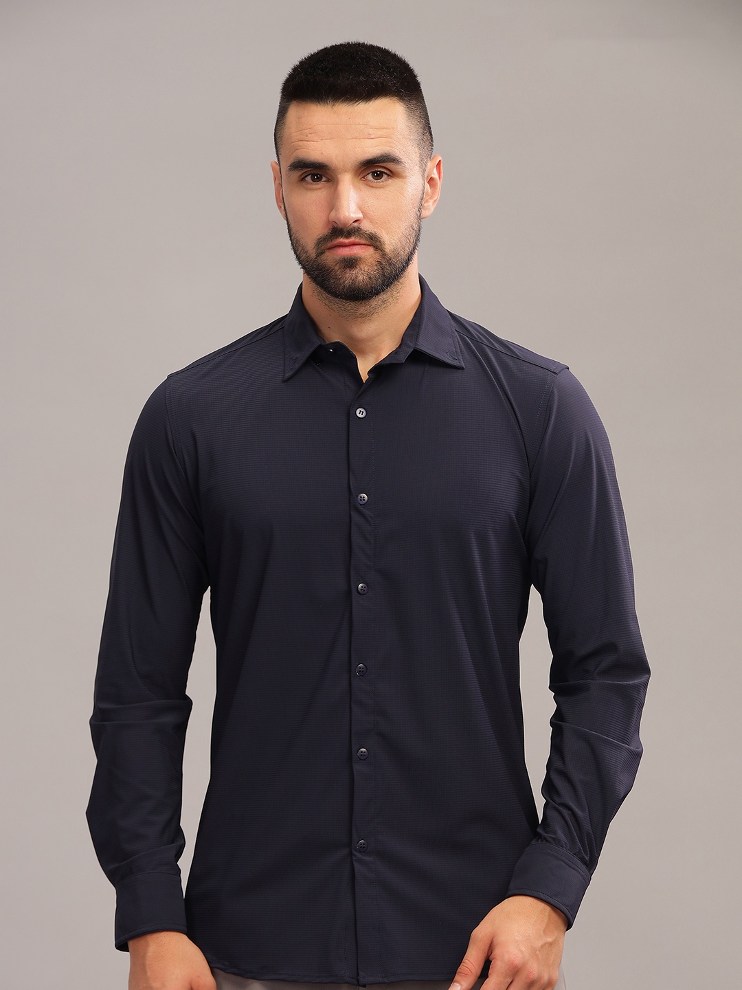 

BLUE TYGA Work Wear Shirt, Navy blue