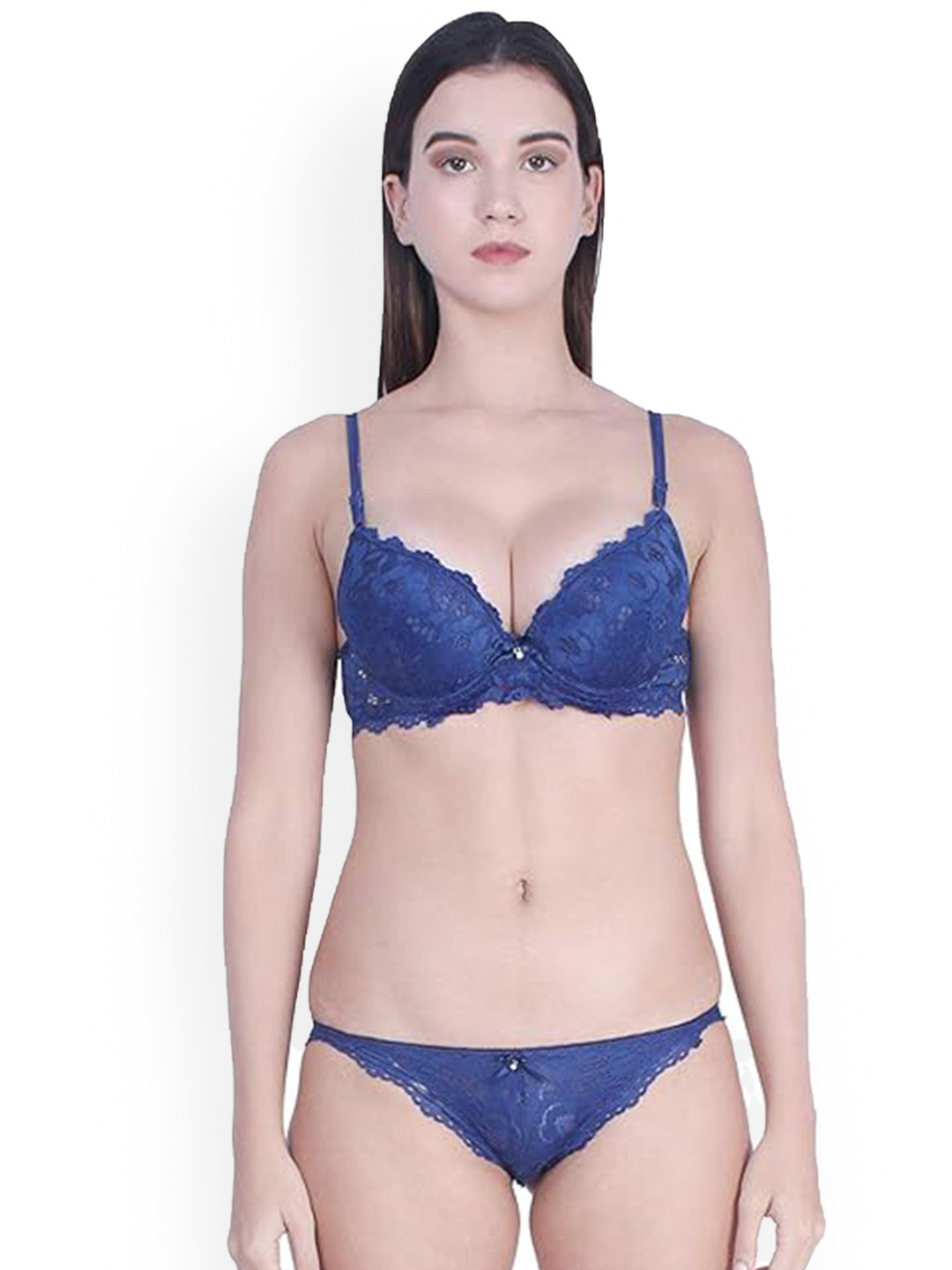 

BRACHY Double Padded Lingerie Set, Blue