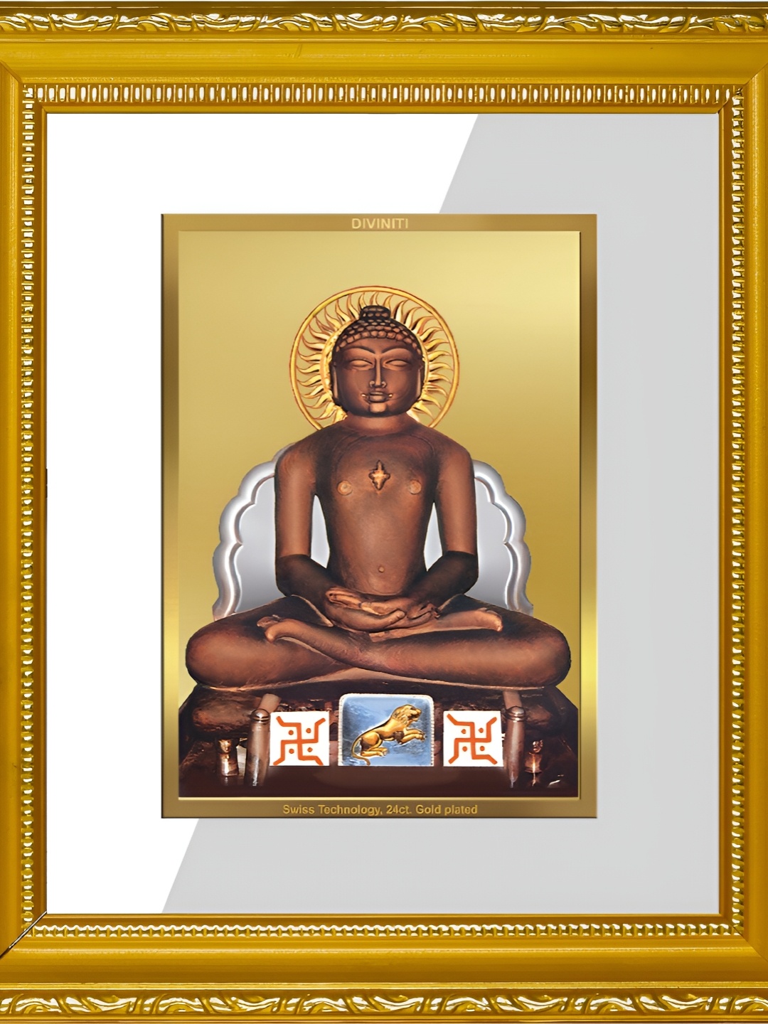

DIVINITI Gold-Toned Glass Table Photo Frames