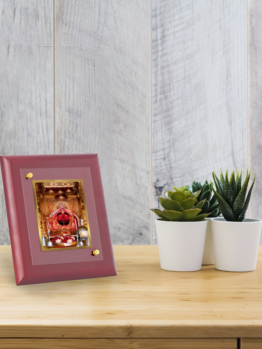 

DIVINITI Brown & 24K Gold Plated Lord Salasar Balaji Wall Photo