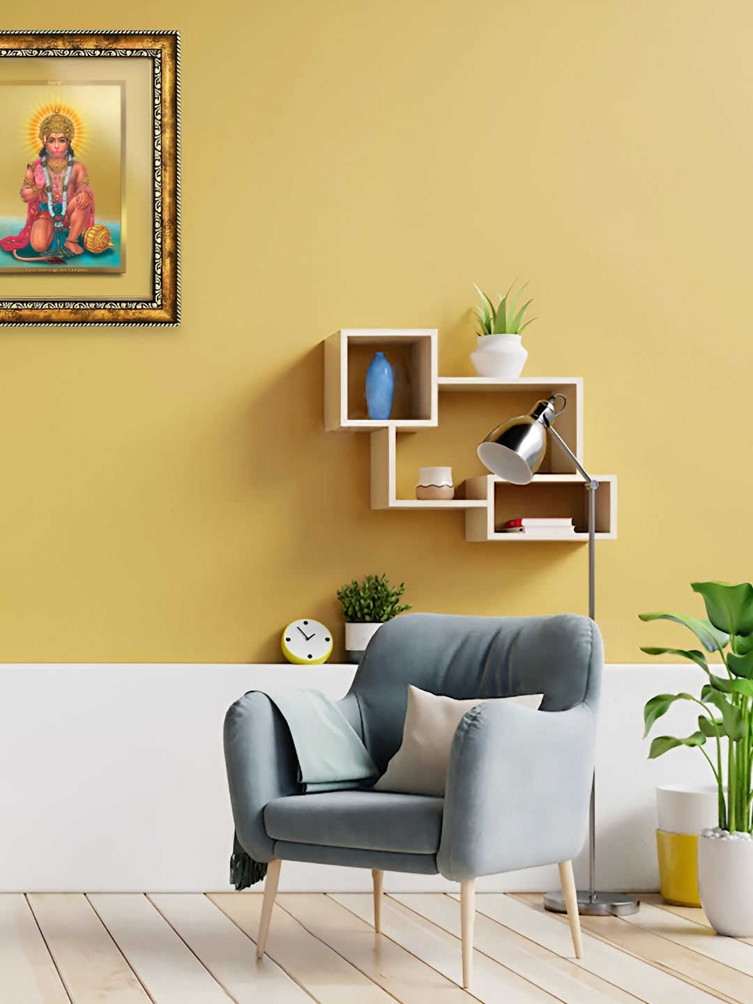 

DIVINITI Gold Toned & & Brown Glass Wall Photo Frame