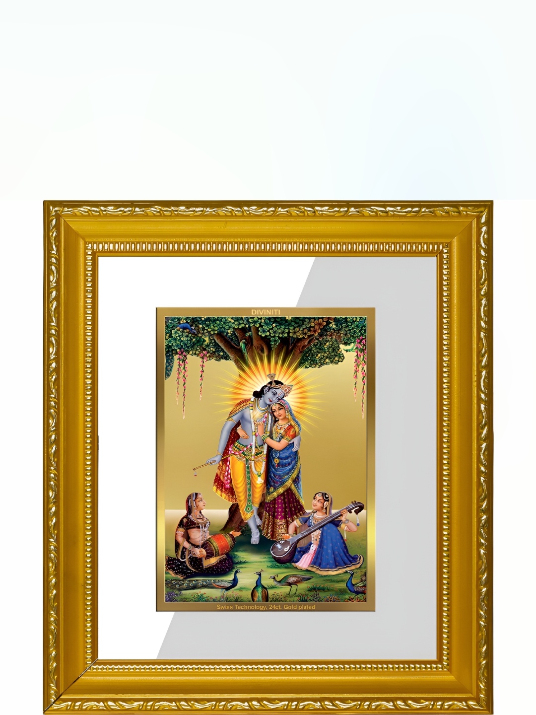 

DIVINITI Gold-Toned Glass Religious Table Photo Frames