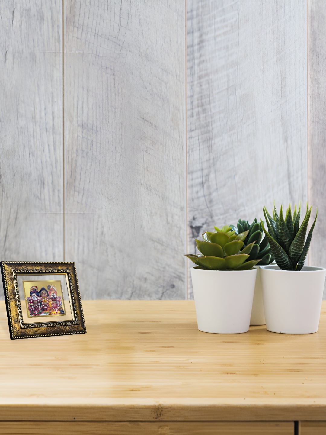 

DIVINITI Brown & Gold-Toned Religious Table Photo Frames