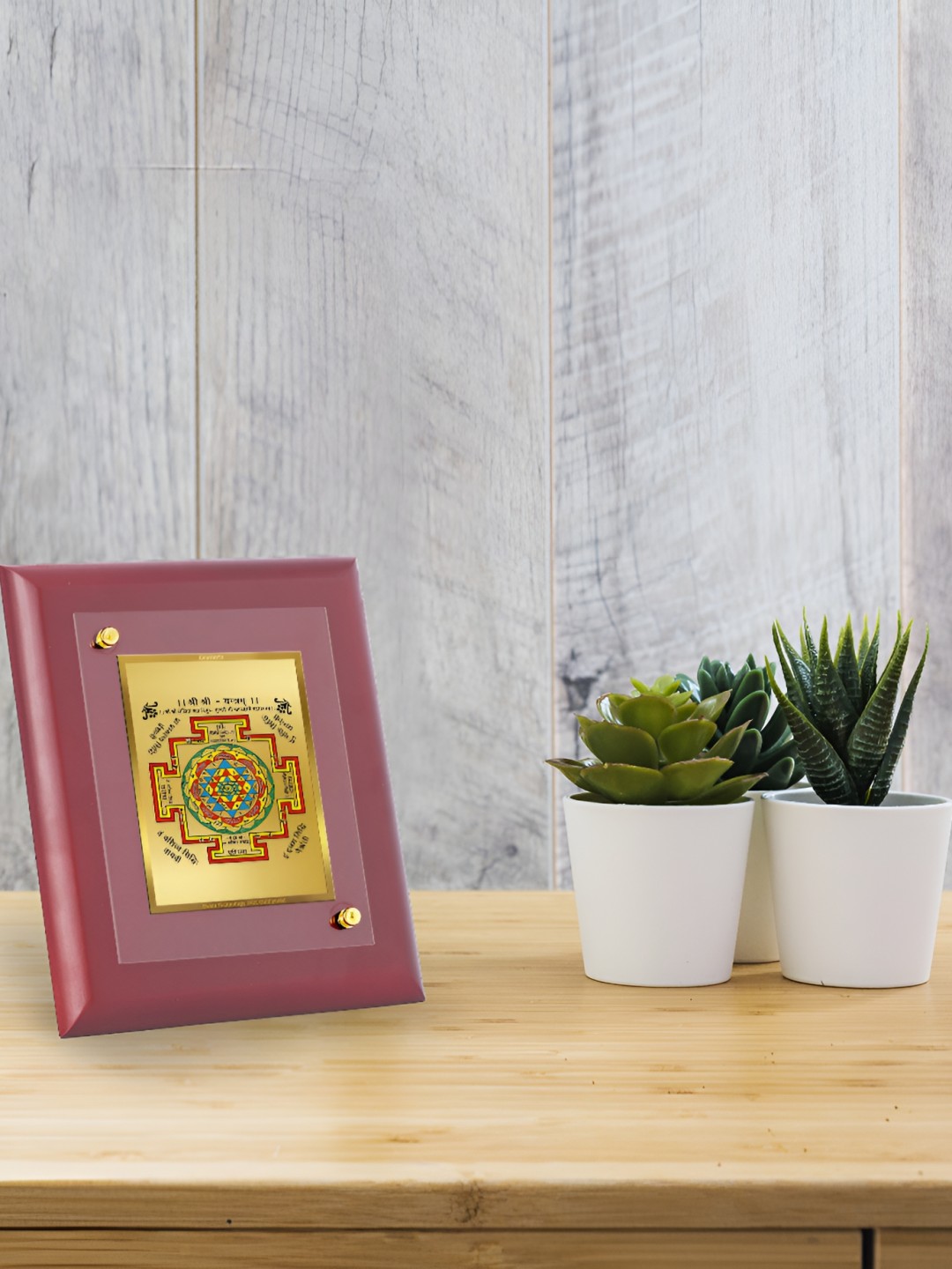 

DIVINITI Brown 24K Gold Plated Wooden Wall Photo Frame