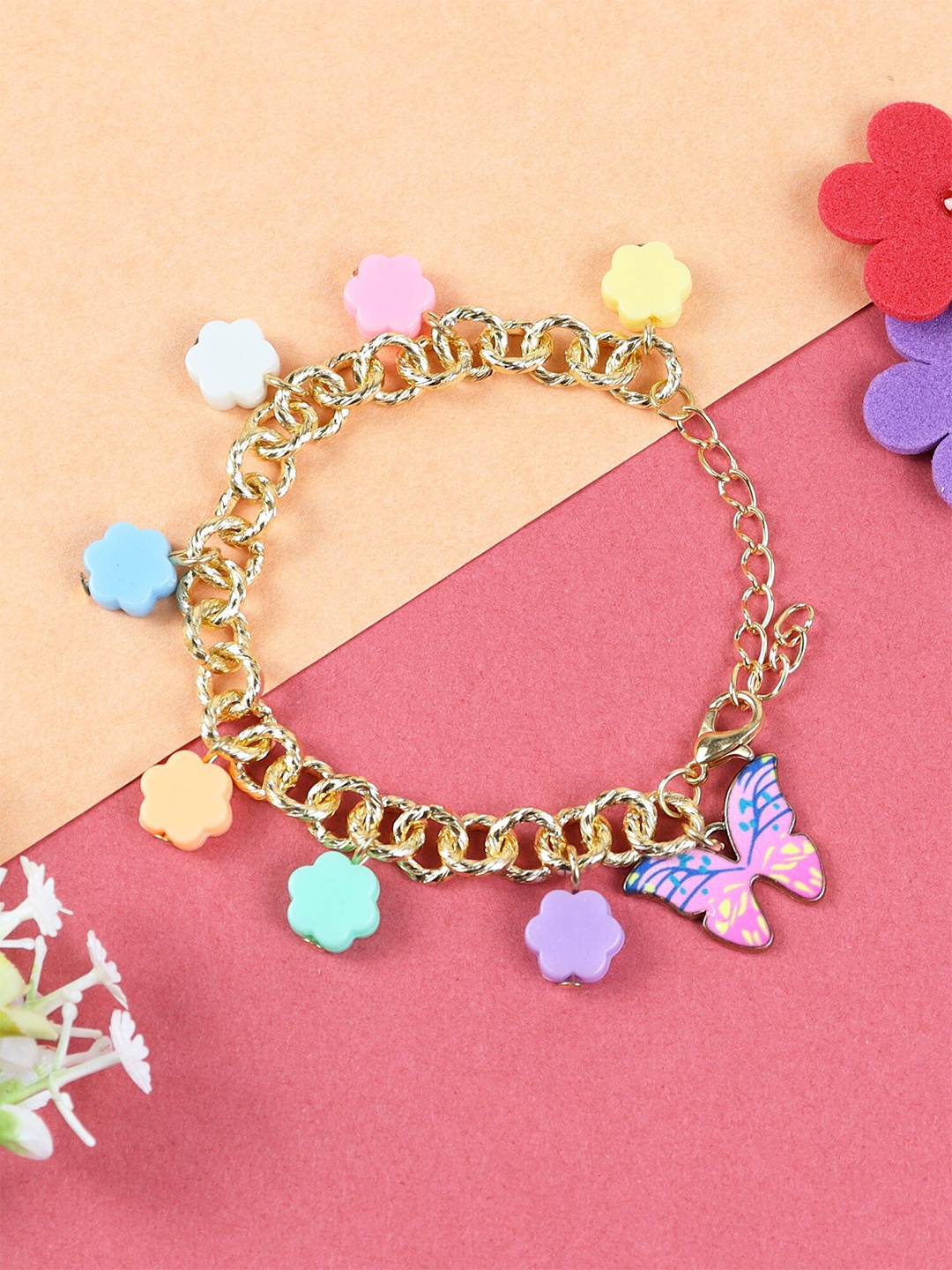 

Asthetika Kids Girls Gold-Plated Charm Bracelet