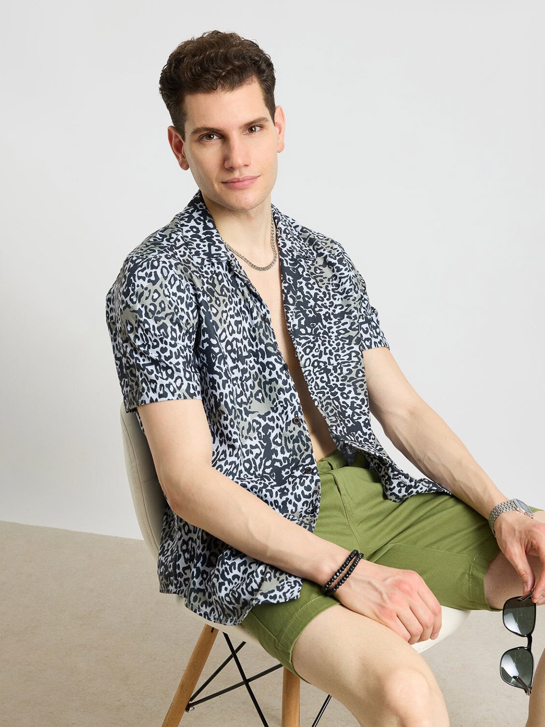 

FREAKINS Men Animal Opaque Printed Casual Shirt, Multi