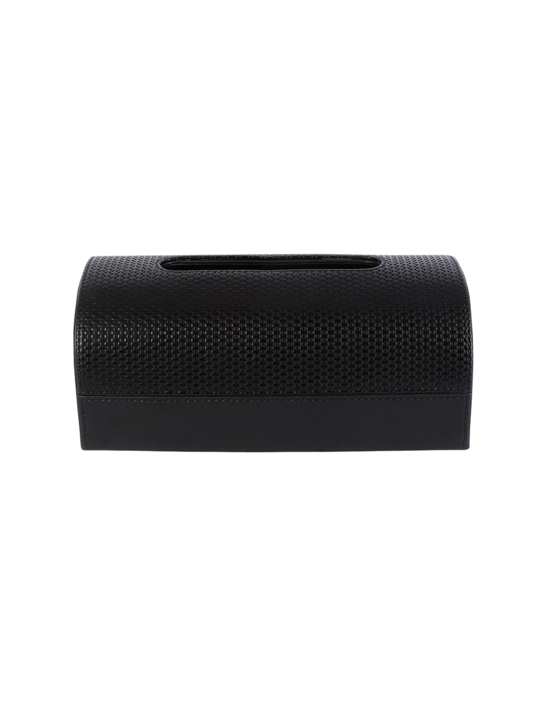 

THE HOME CO. Black Leather Tissue Holders