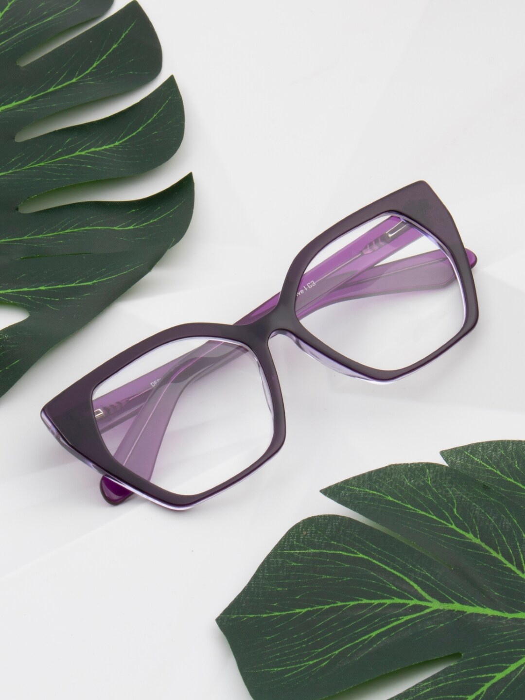 

Ted Smith Women 100% Acetate Full Rim Cateye Frames, Purple