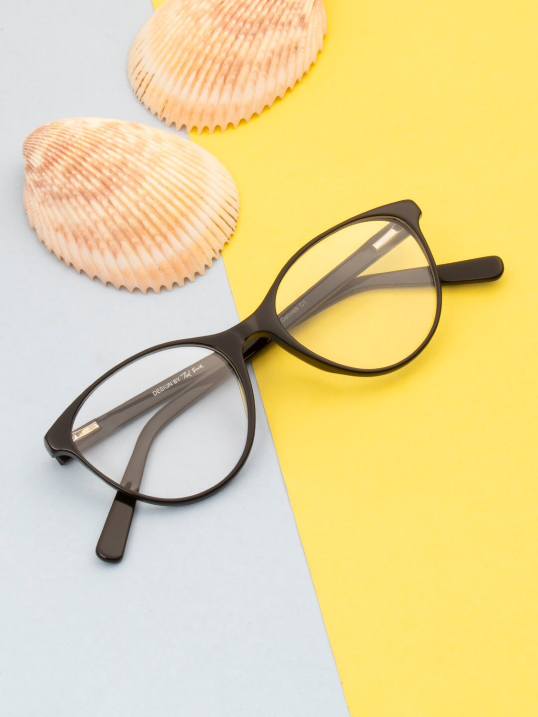 

Ted Smith Women Full Rim Cateye Frames-CATWALK_C1, Black