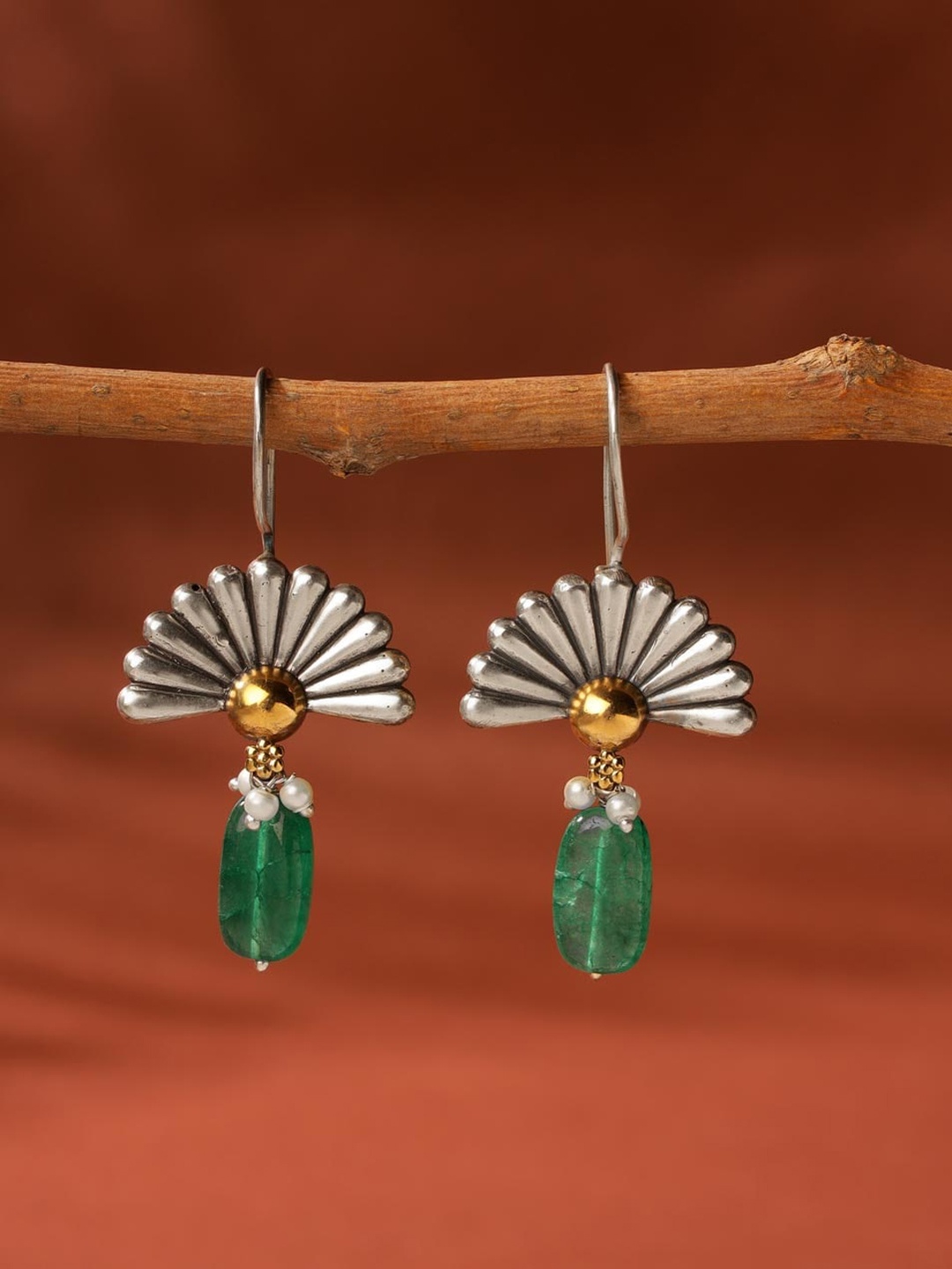 

Fabindia Contemporary Drop Earrings, Silver
