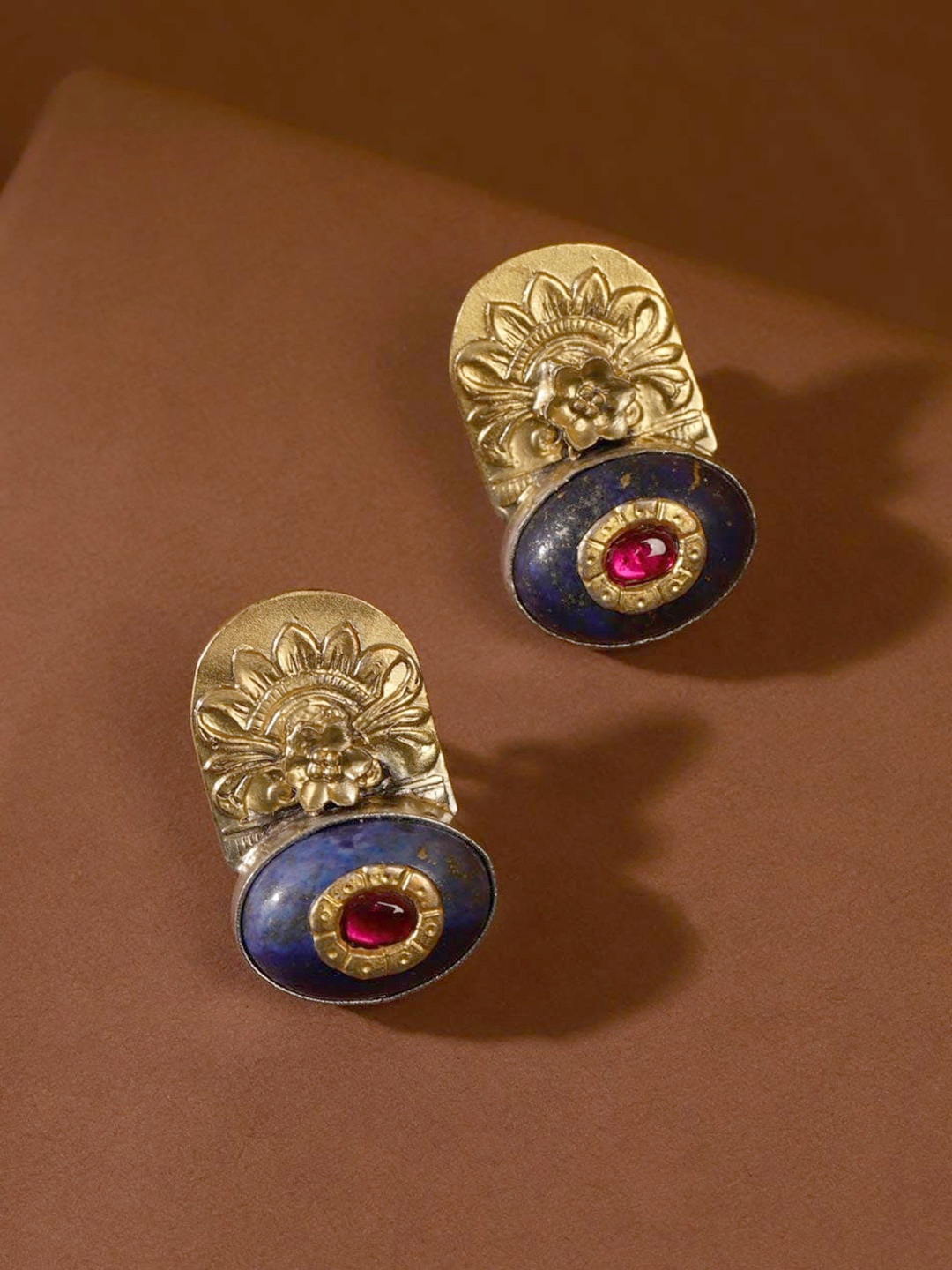 

Fabindia Silver Contemporary Studs, Gold