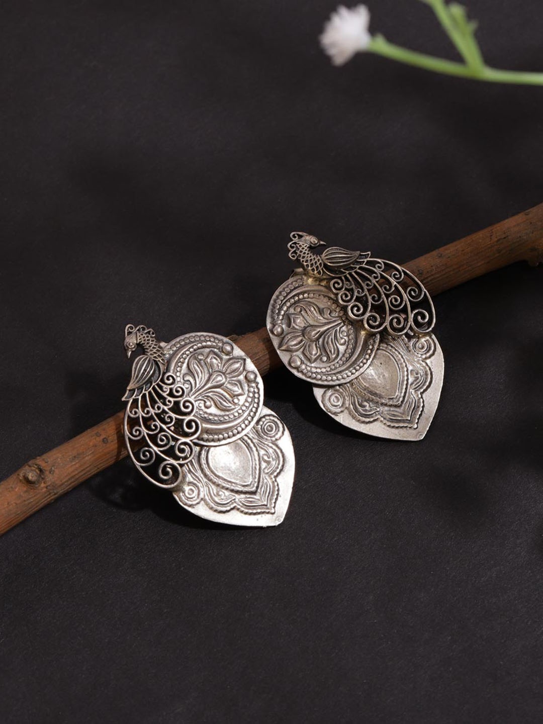 

Fabindia Contemporary Silver Studs Earrings