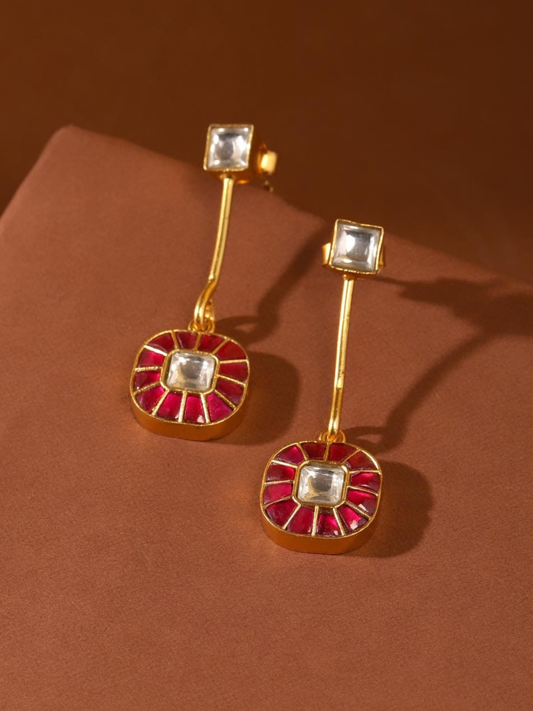 

Fabindia Contemporary Silver Drop Earrings, Gold