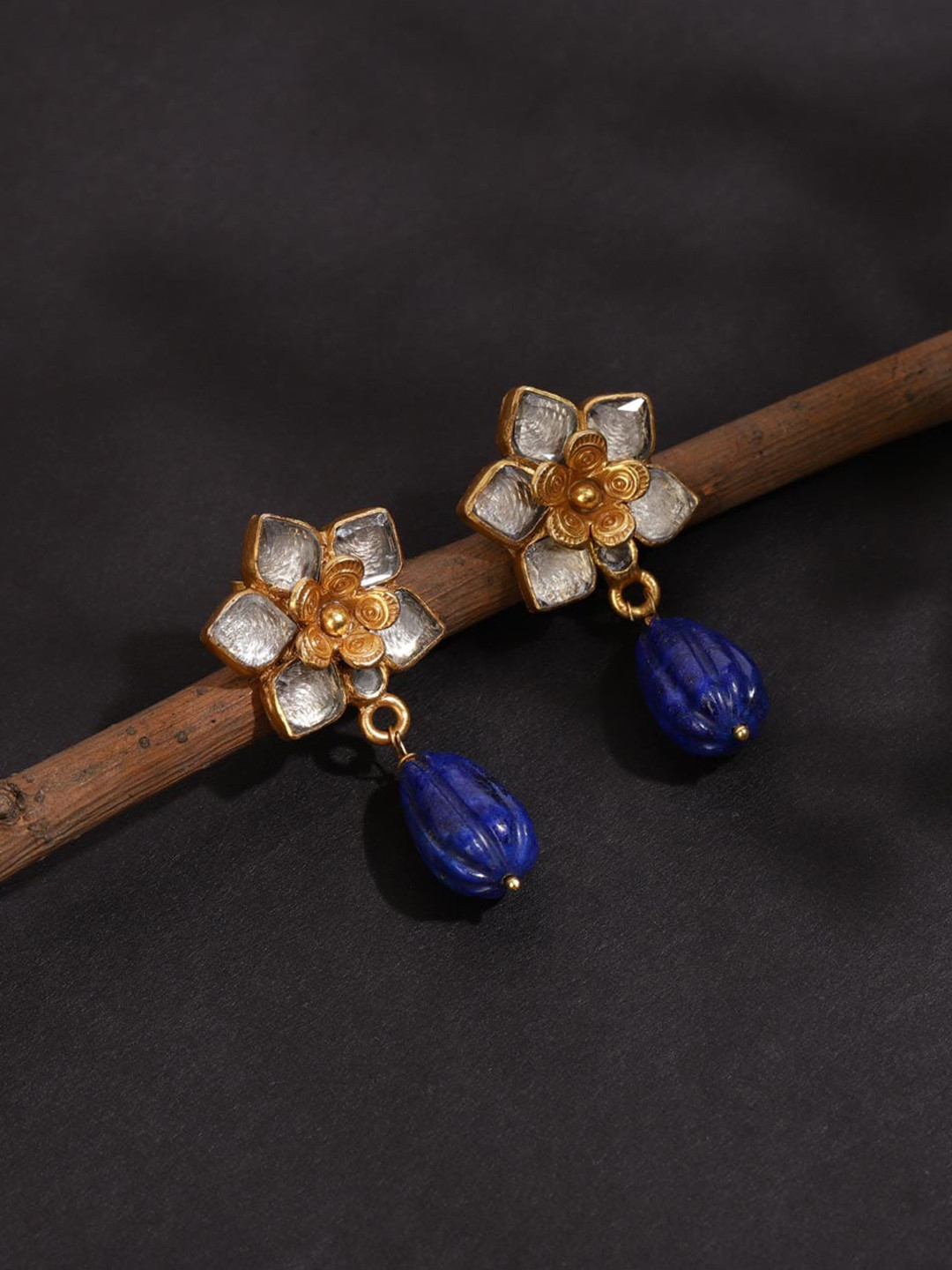 

Fabindia Contemporary Drop Earrings, Gold