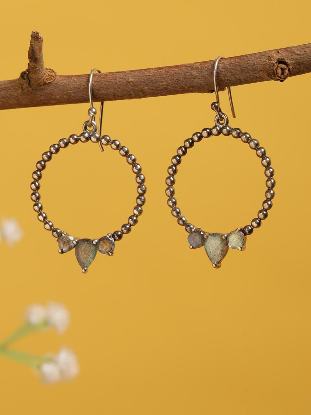 

Fabindia Contemporary Hoop Earrings, Silver