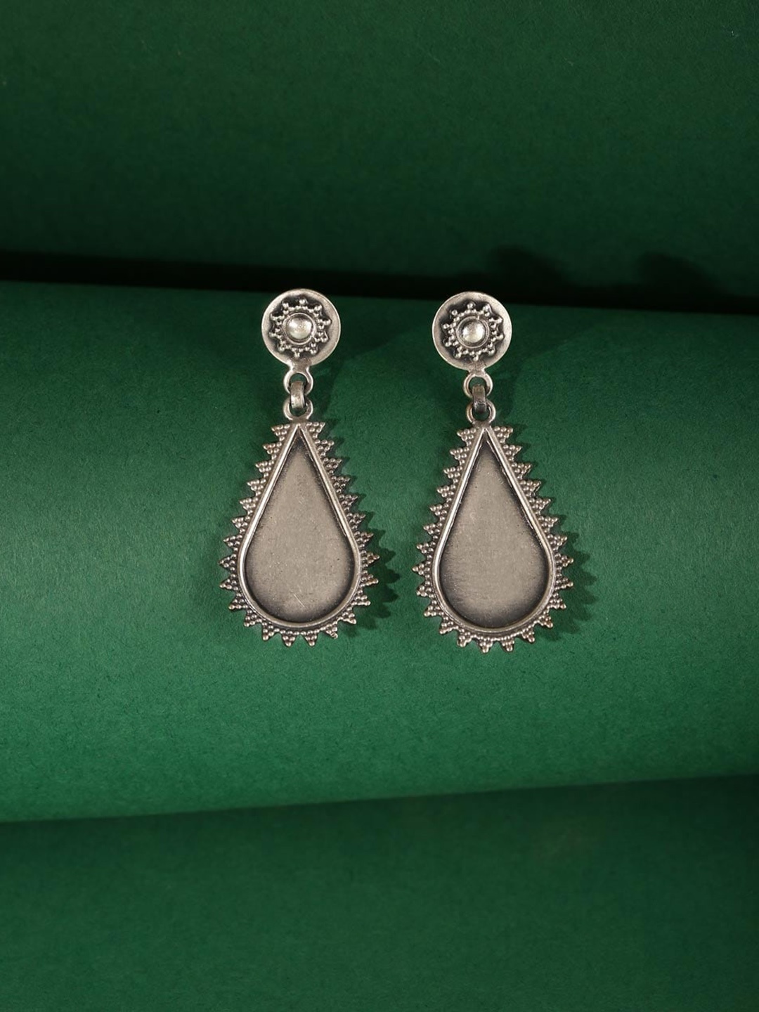 

Fabindia Silver Contemporary Drop Earrings