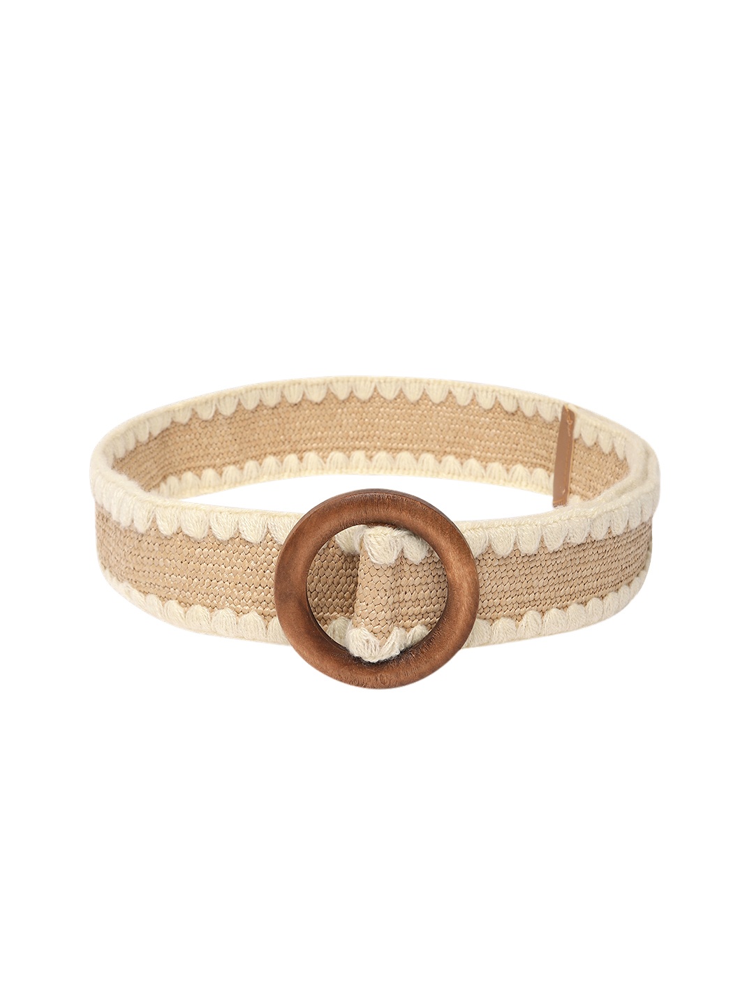 

Anouk Women Textured PU Belt, Beige