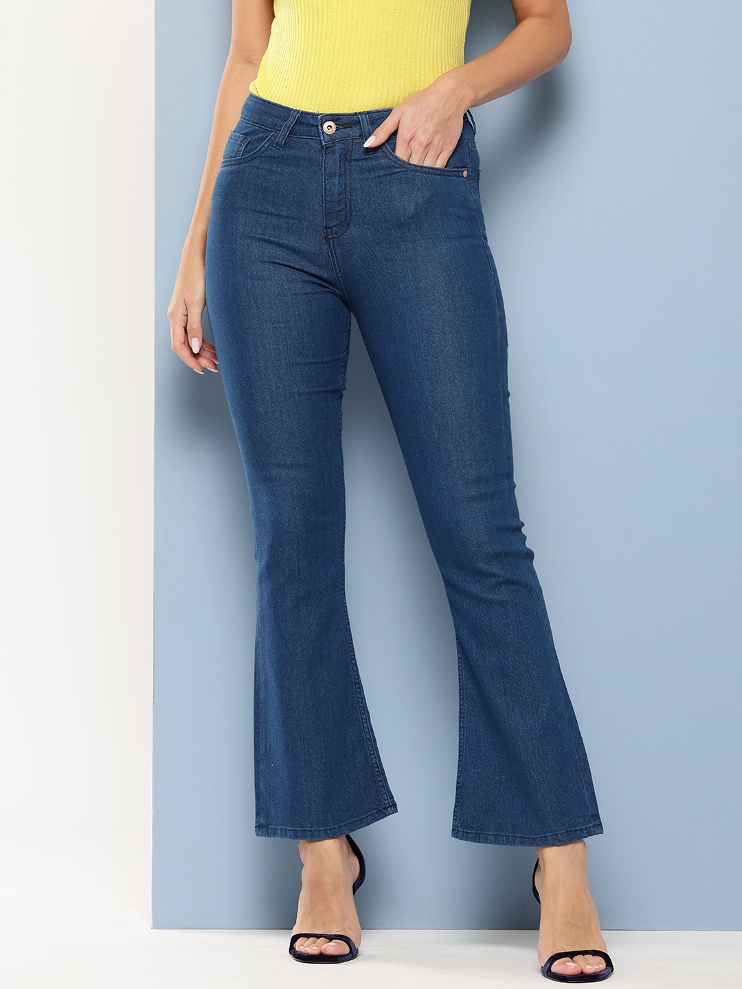 

Chemistry Women Bootcut Stretchable Jeans, Blue