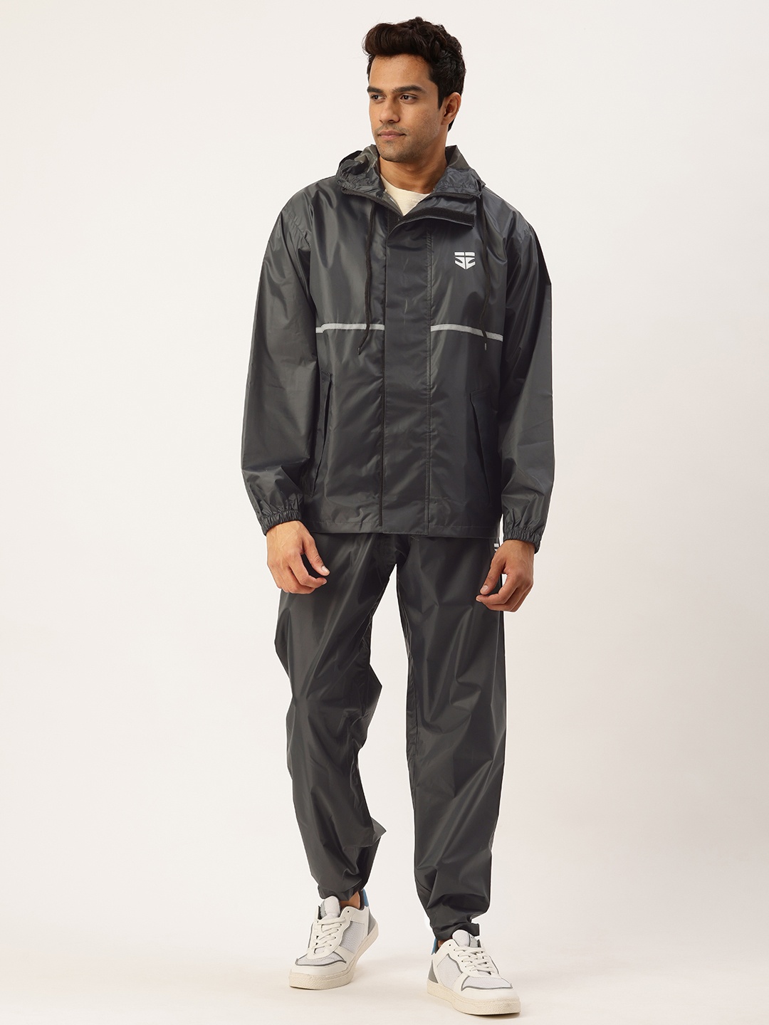 

Sports52 wear Men Comfort Fit Light Weight Rain Suit With Pouch, Charcoal
