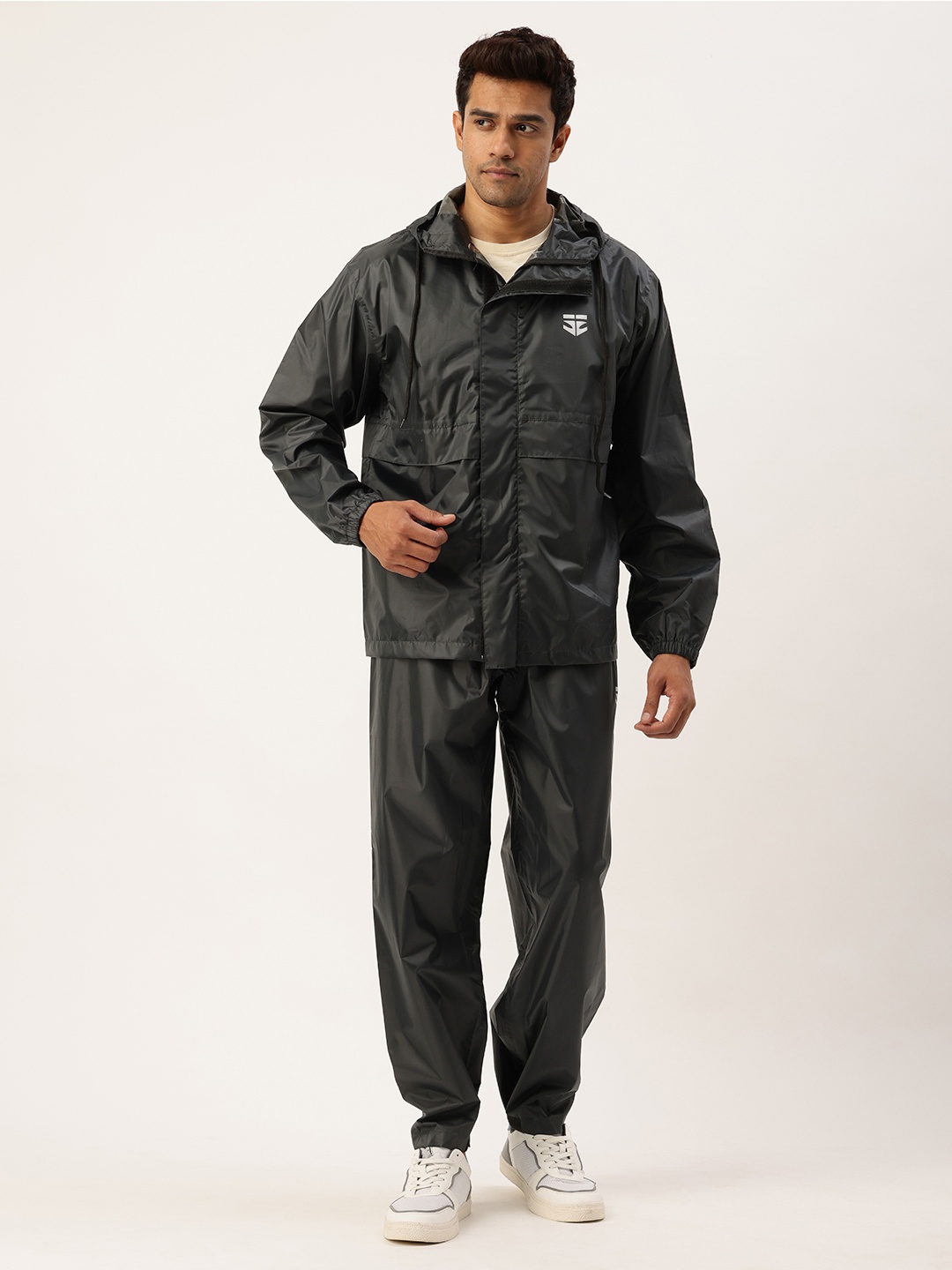 

Sports52 wear Men Comfort Fit Light Weight Rain Suit With Pouch, Charcoal