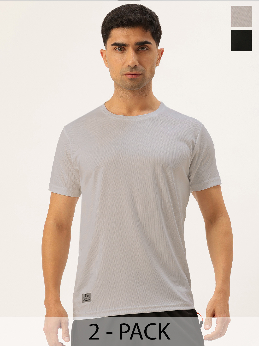 

Sports52 wear Pack Of 2 Dri-FIT Training Or Gym Sports T-shirt, Grey