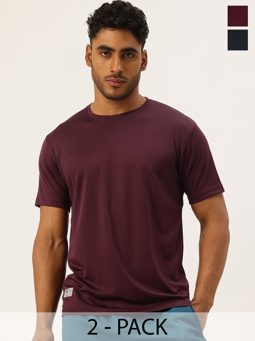 

Sports52 wear Pack Of 2 Sports T-shirt, Burgundy