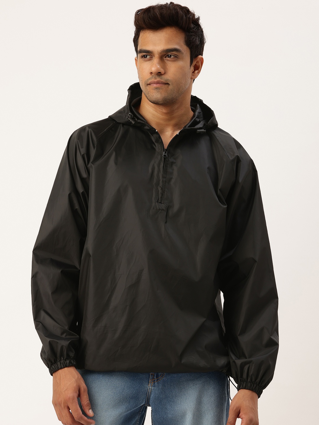 

Sports52 wear Comfort Fit Hooded Rain Jacket, Black