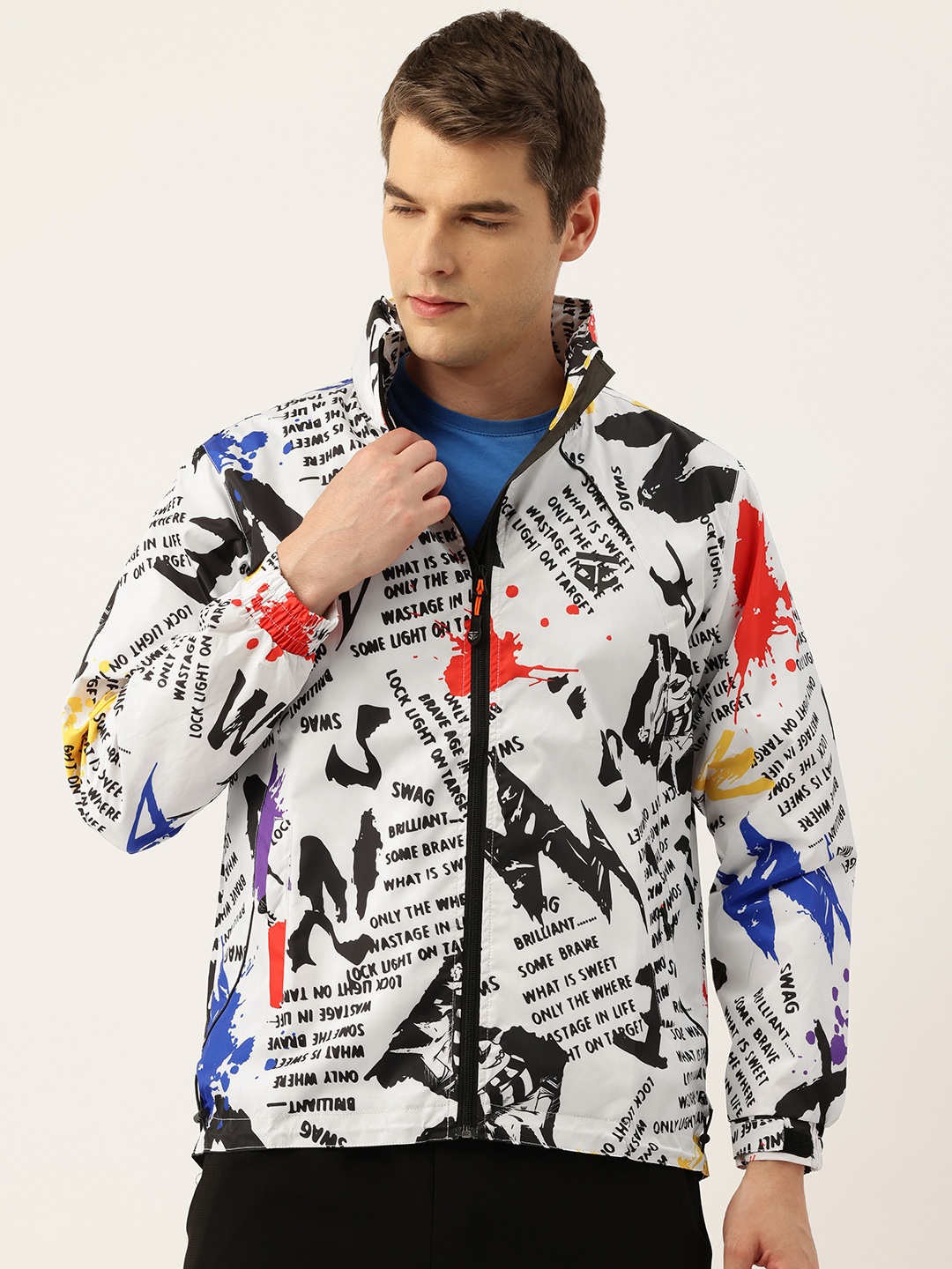 

Sports 52 wear Mens Rainwear All Season Jacket, White