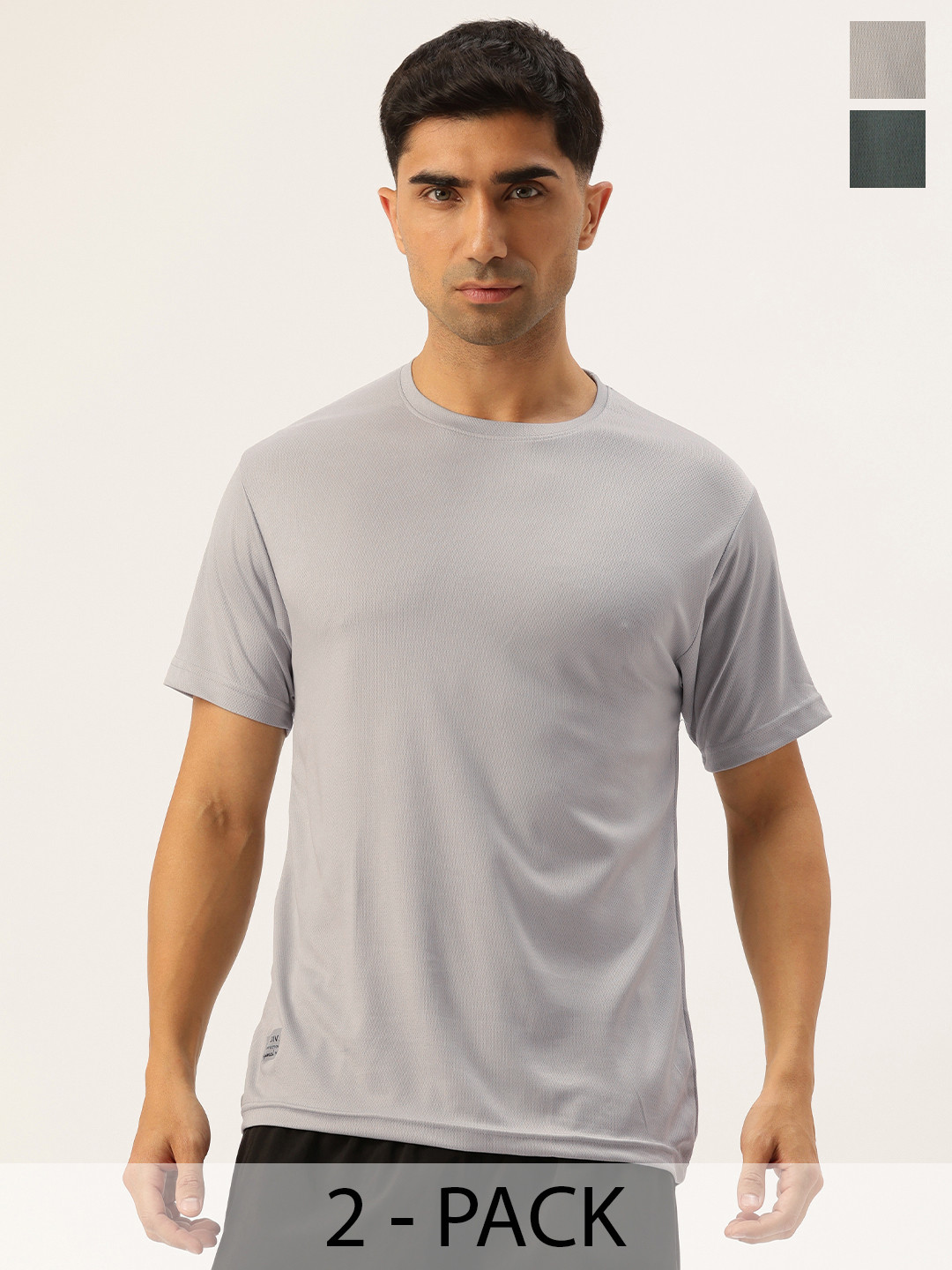 

Sports52 wear Pack Of 2 Dri-FIT Training Or Gym Sports T-shirt, Grey