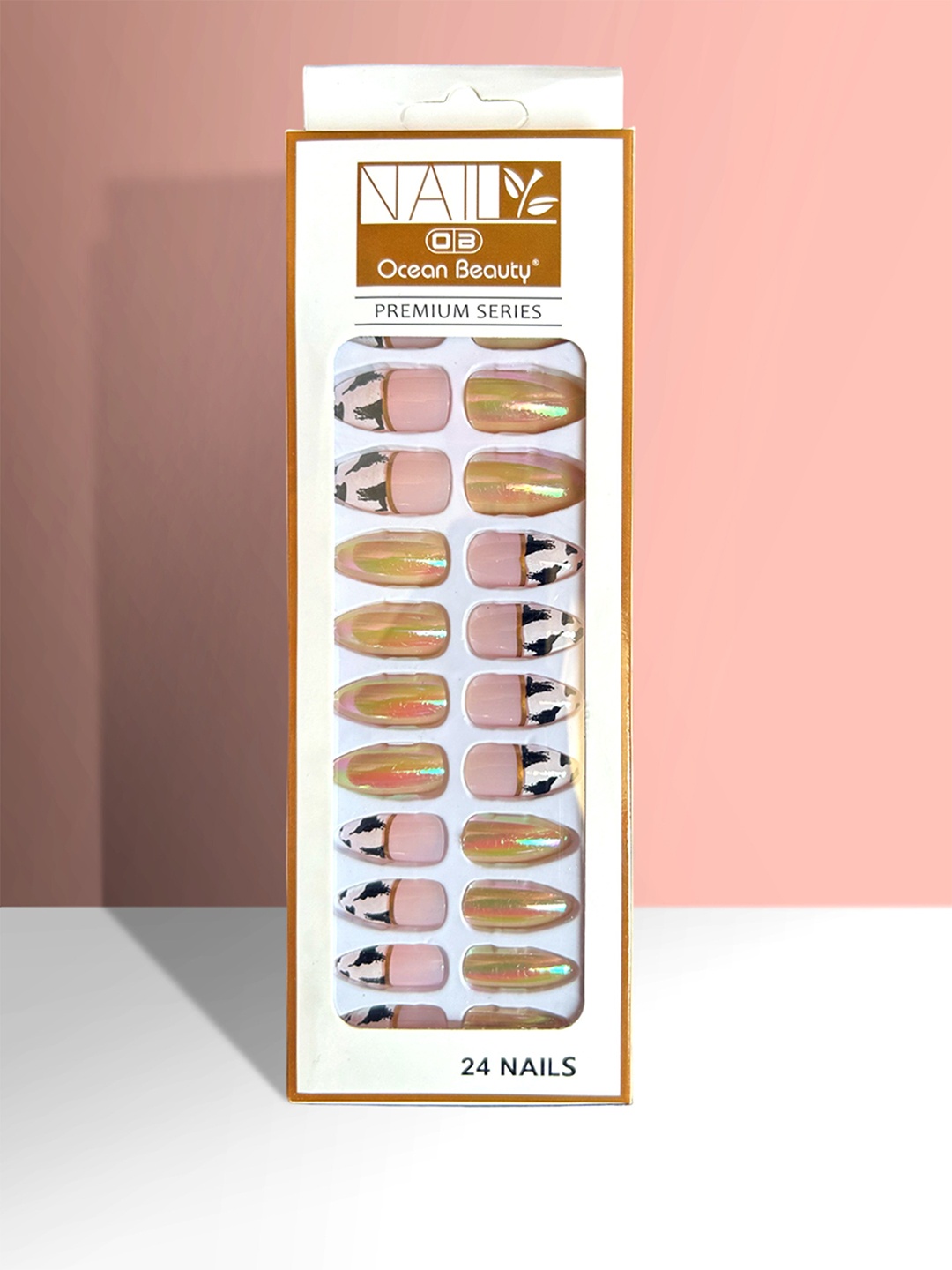 

CHRONEX Set Of 24 Reusable Press On Nail Extensions, Multi