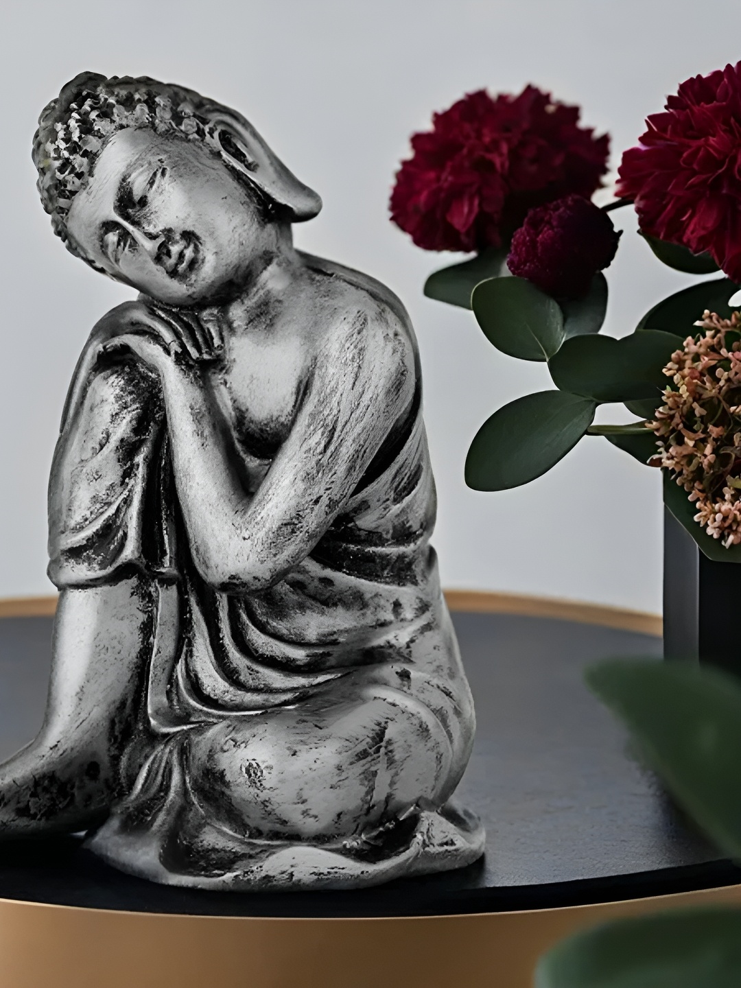 

VIVARS CRAFT Silver-Toned Religious Figurine Showpiece