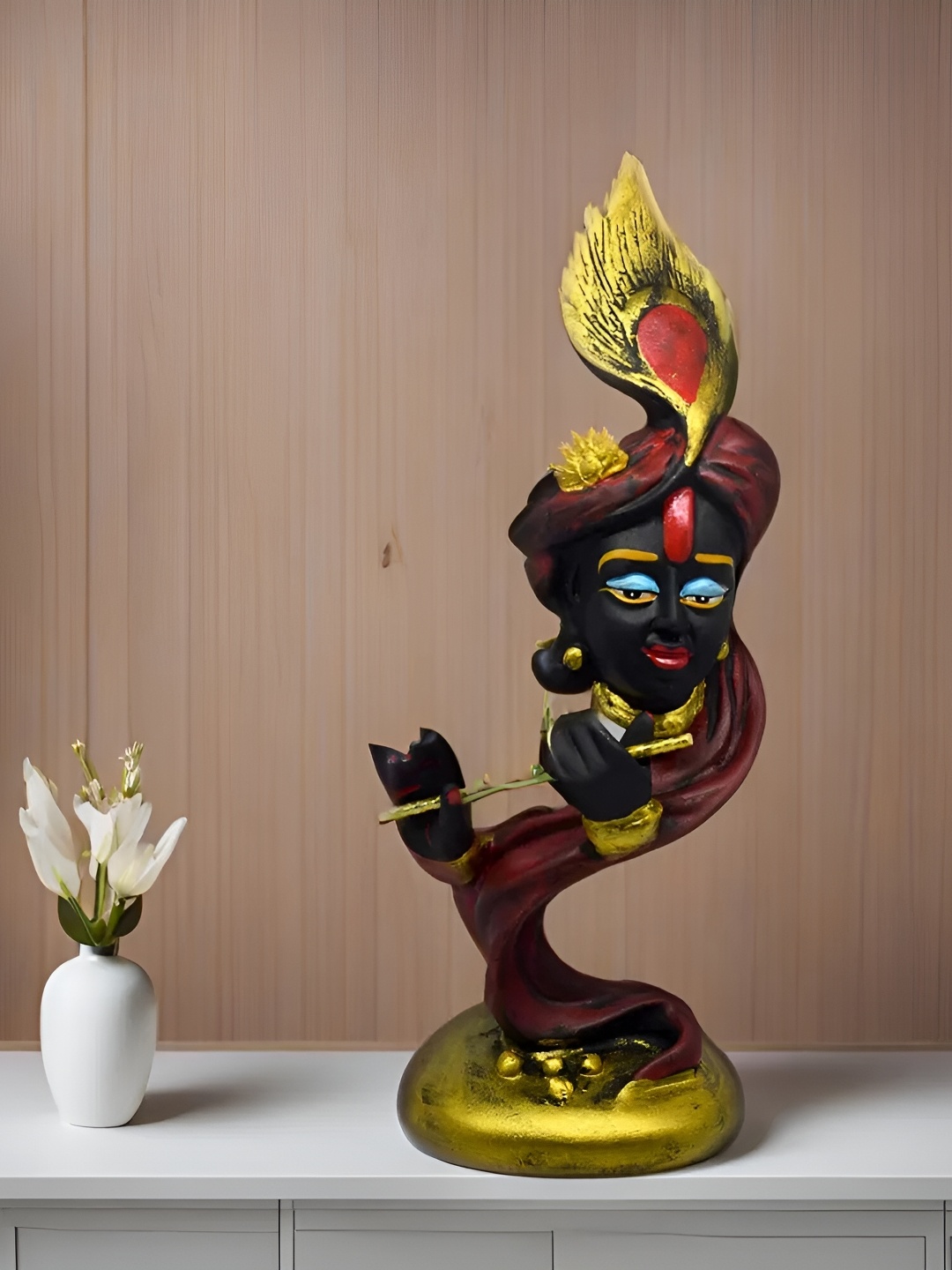 

VIVARS CRAFT Red Religious Idol Showpiece