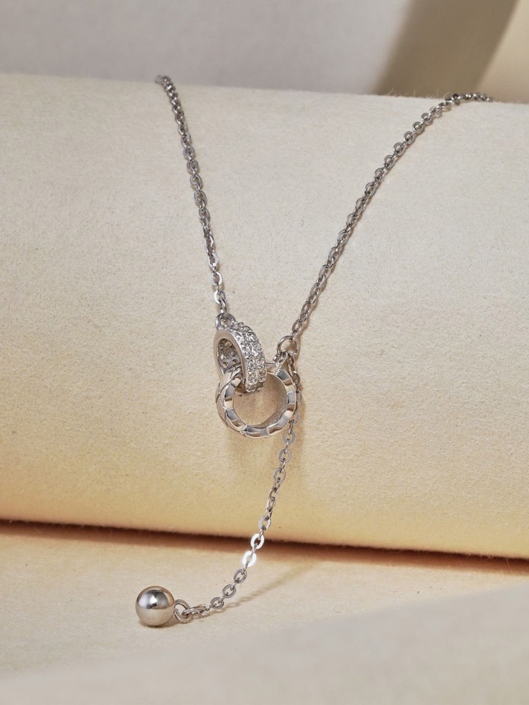 

BRIA JEWELS Silver Rhodium-Plated Necklace