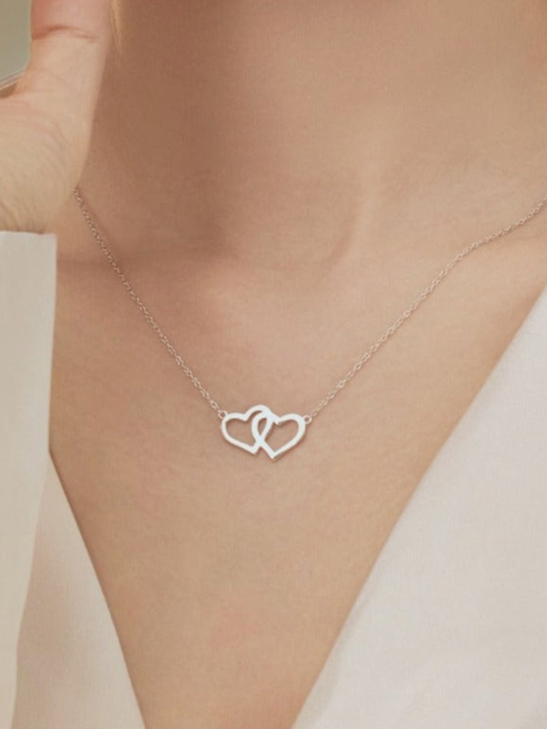 

BRIA JEWELS Sterling Silver Rhodium-Plated Necklace