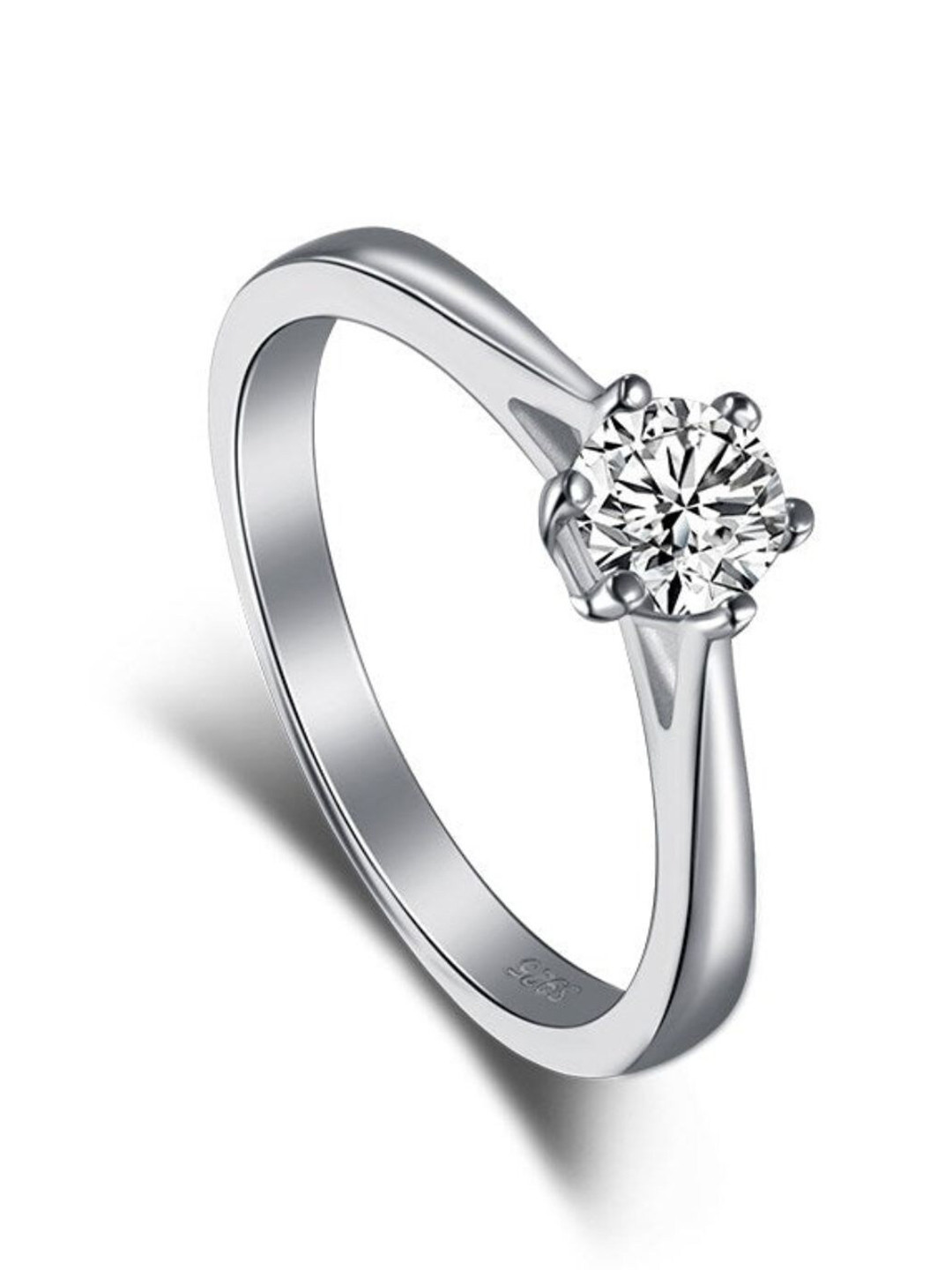 

BRIA JEWELS Sterling Silver Rhodium-Plated Finger Rings