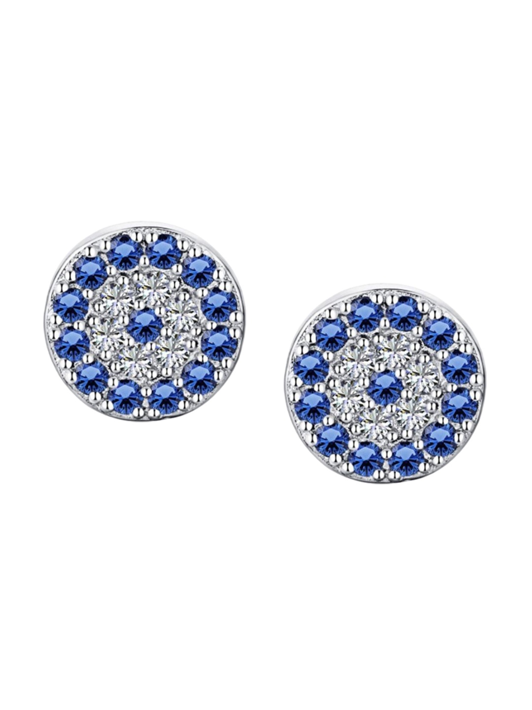 

BRIA JEWELS 925 Sterling Silver Silver-Plated Contemporary Studs Earrings, Gold