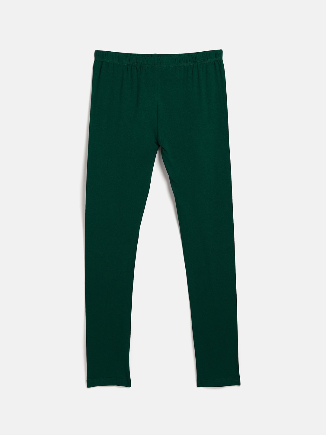 

THE PAJAMA FACTORY Girls 4-Way Stretch Churidar Length Leggings, Green