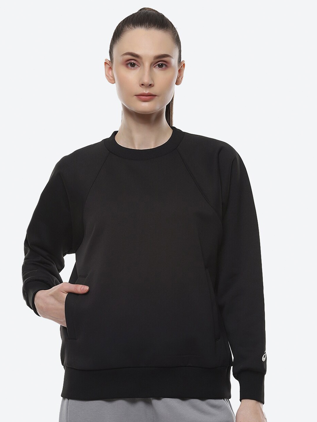 

ASICS Brushed Sweat Shirt, Black