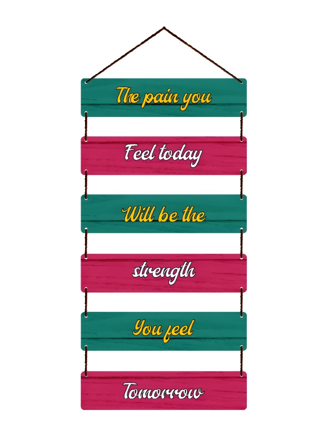 

Home Delight Green & White Printed Wooden Wall Hanging