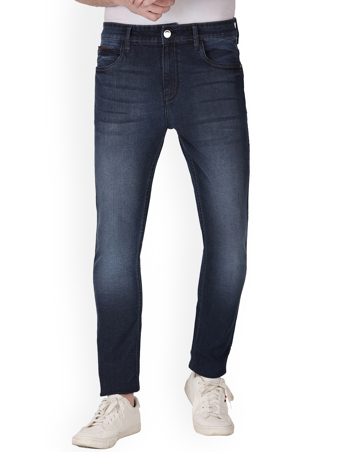 

Monterrey SF Men Original Slim Fit Heavy Fade Cotton Stretchable Jeans, Blue
