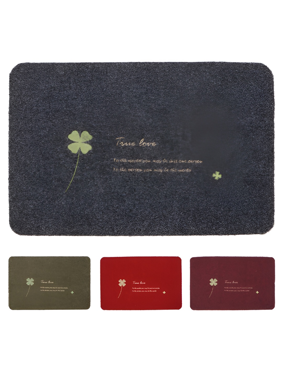 

HOKIPO Grey Textured Anti-Skid Doormat