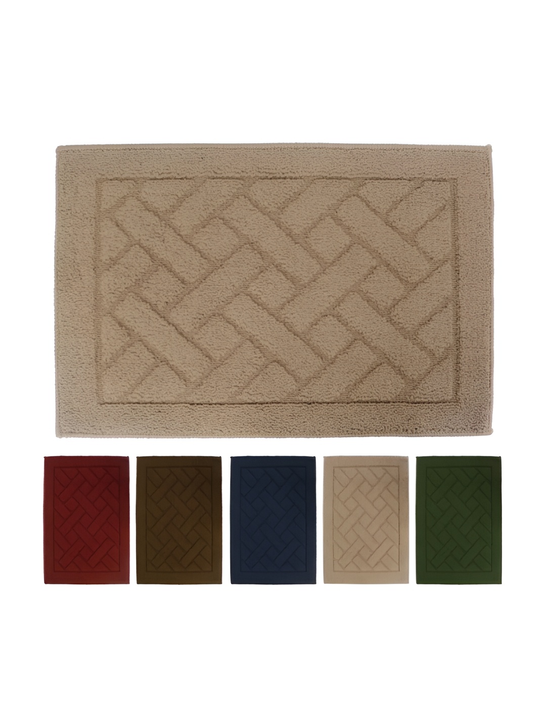 

HOKIPO Brown Textured Anti-Skid Doormat