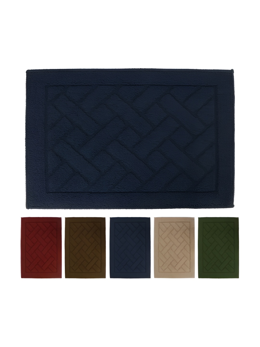 

HOKIPO Blue Textured Anti-Skid Doormat