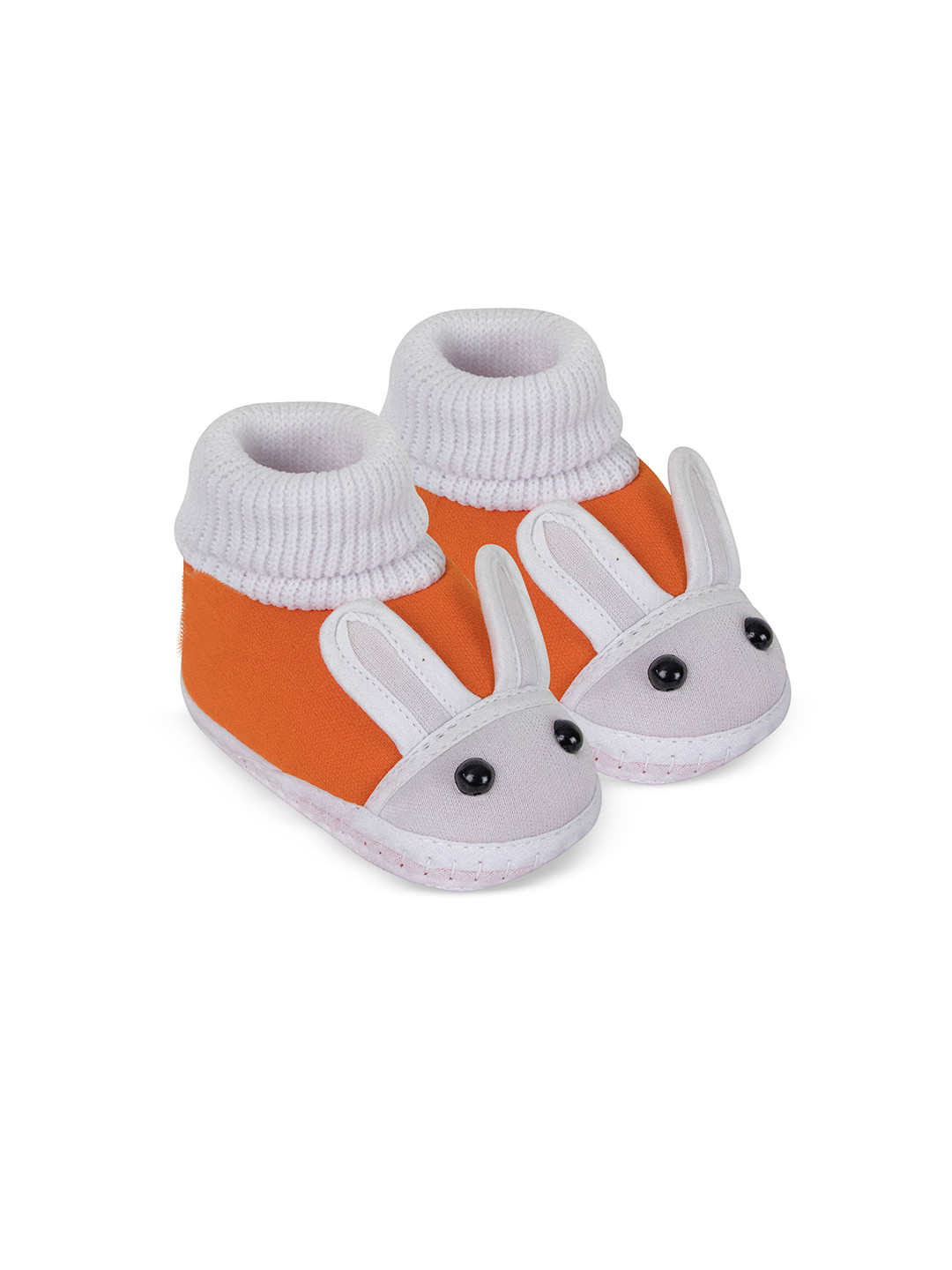 

BAESD Kids Rabbit Face Cotton Booties, Orange