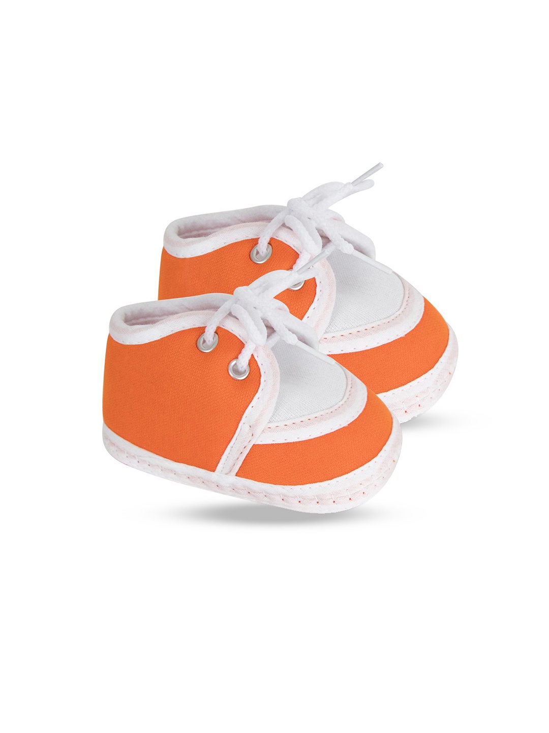 

BAESD Infants Kids Colourblocked Cotton Booties, Orange