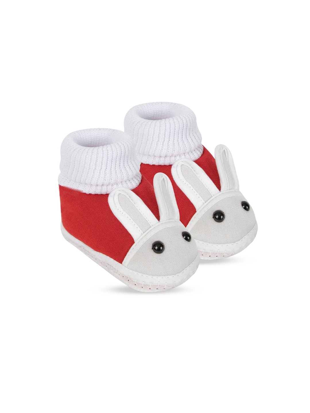 

BAESD Kids Applique Slip On Booties, Red