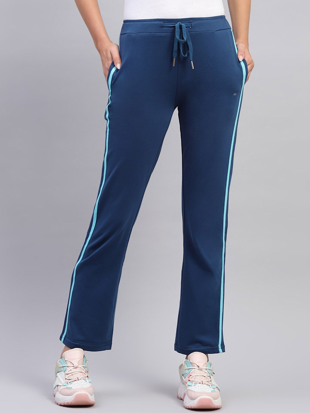 

Monte Carlo Women Cotton Track Pants, Blue