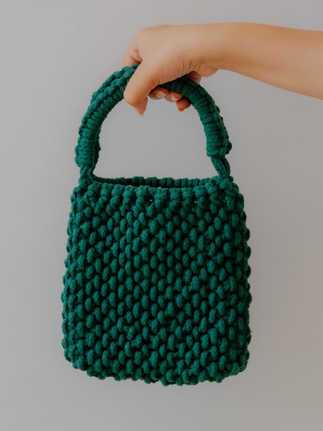 

DECORDILL Self Design Cotton Sling Bag, Green